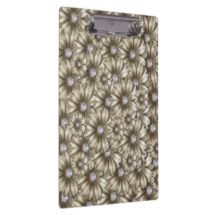 Porte-bloc Porte - bloc de diamants de fleurs