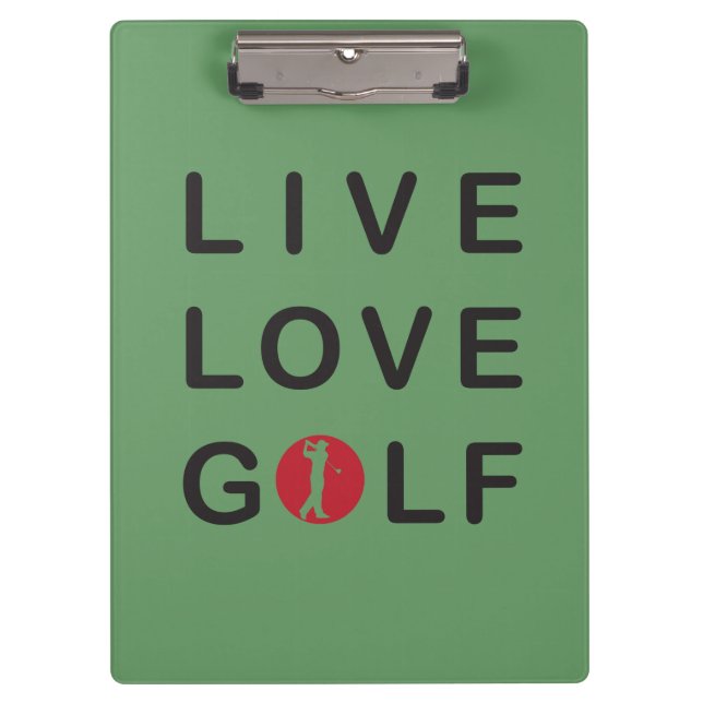 Porte-bloc Porte - bloc de golf Live love (Devant)