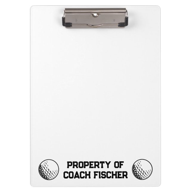 Porte-bloc Porte - bloc de golf personnalisé (Devant)