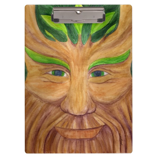 Porte-bloc Porte - bloc de Green Man (Devant)