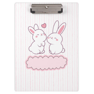 Porte-bloc Porte - bloc de lapin rose Kawai