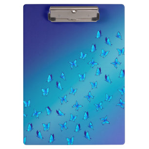 Porte-bloc Porte - bloc de lunettes et papillons bleus Abstra