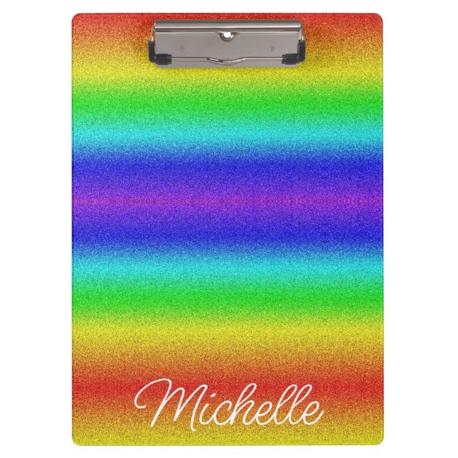 Porte-bloc Porte - bloc de Parties scintillant Rainbow (Devant)