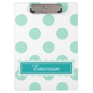Porte-bloc Porte - bloc de point Polka personnalisé mignon