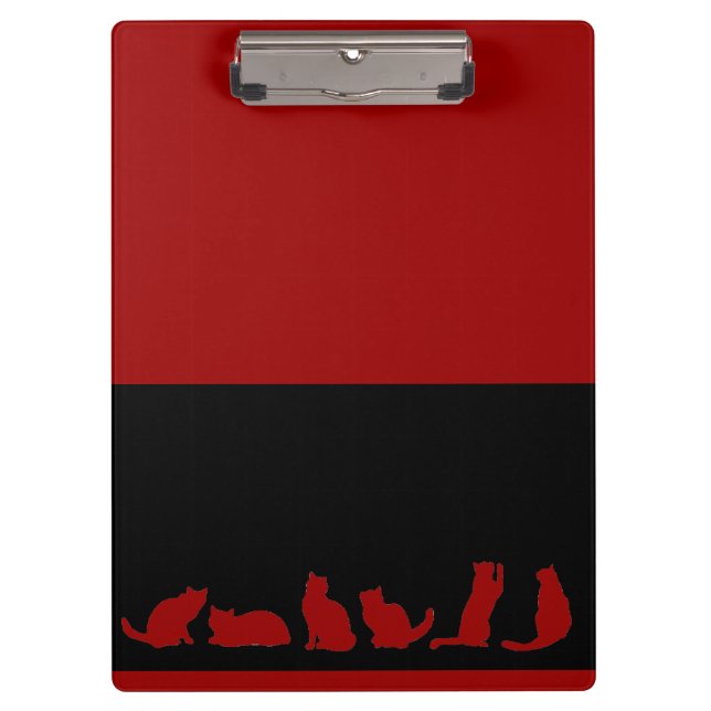 Porte-bloc Porte - bloc de silhouette de chat noir (Devant)
