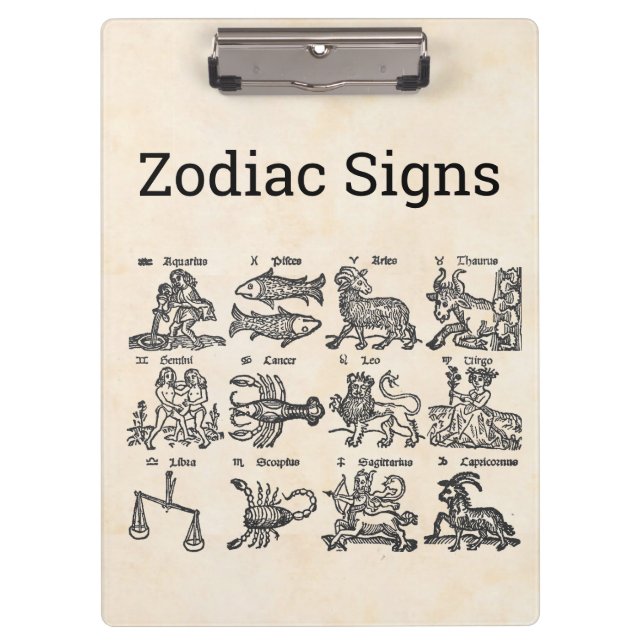 Porte-bloc Porte - bloc des signaux zodiaques (Devant)