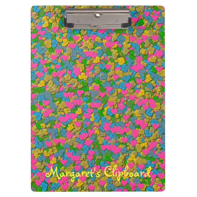 Porte-bloc Porte - bloc du bureau Confetti Hearts (Devant)