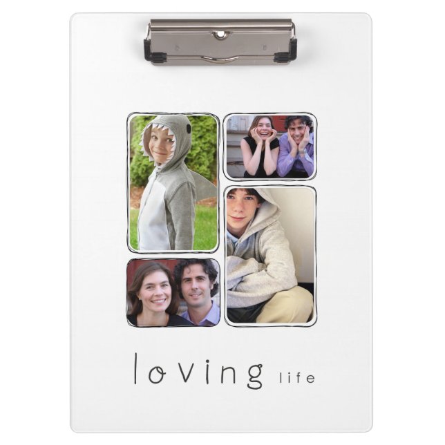 Porte-bloc porte - bloc encadré de photo (Devant)