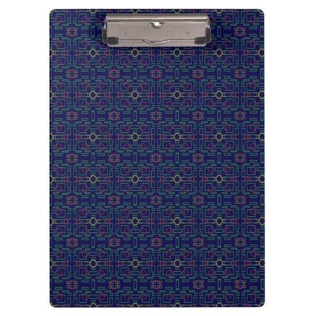 Porte-bloc Porte - bloc géométrique bleu foncé (Devant)