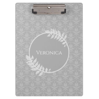 Porte-bloc Porte - bloc gris élégant Damask