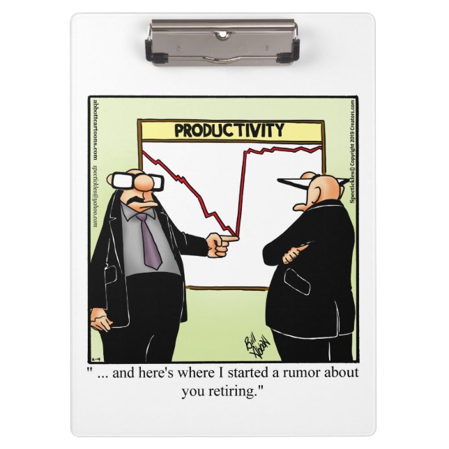 Porte-bloc Porte - bloc Humour du bureau d'affaires (Devant)