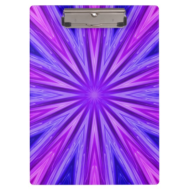 Porte-bloc Porte - bloc kaléidoscope violet/bleu (Devant)