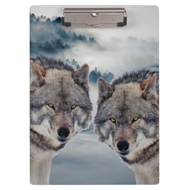 Porte-bloc Porte - bloc/Loups (Devant)