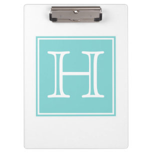 Porte-bloc Porte - bloc Monogramme Carré Turquoise