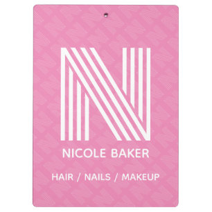 Porte-bloc Porte - bloc Monogramme moderne