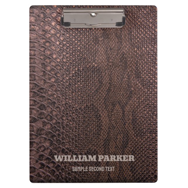 Porte-bloc Porte - bloc Motif Brown Snakeskin (Devant)