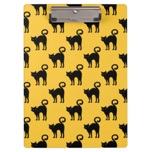 Porte-bloc Porte - bloc Motif de chats noirs d'Halloween