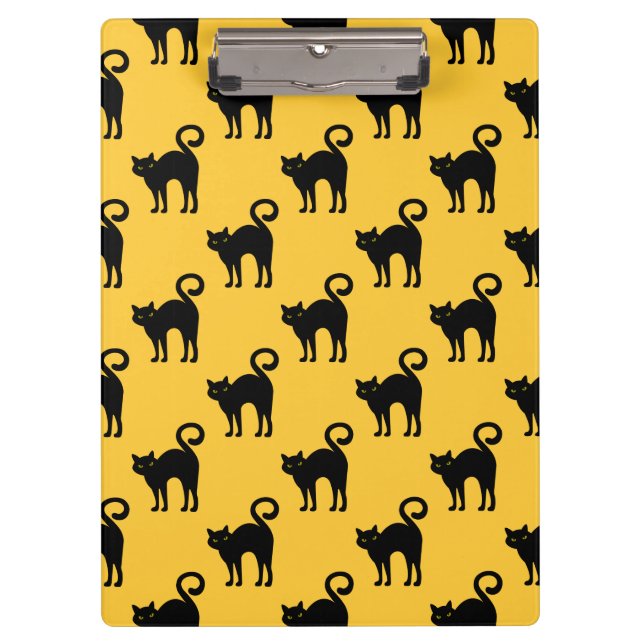 Porte-bloc Porte - bloc Motif de chats noirs d'Halloween