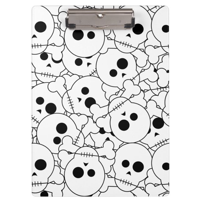 Porte-bloc Porte - bloc Motif des crânes d'Halloween (Devant)
