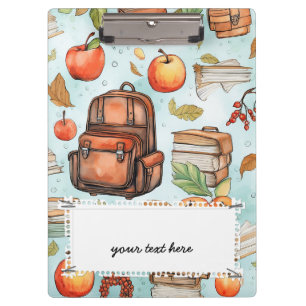 Porte-bloc Porte - bloc motif scolaire