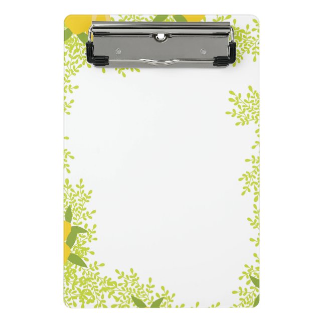 Porte-bloc Porte-bloc-notes mini design citron mignon et fonc (Devant)
