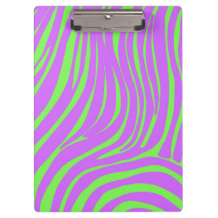 Porte-bloc Porte-bloc-notes motif zèbre Art Pop Neon