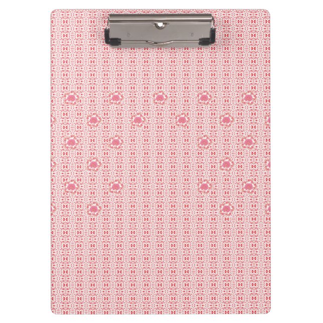 Porte-bloc Porte-bloc-notes personnalisé floral rose pour ens (Devant)