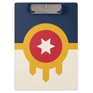 Porte-bloc Porte - bloc patriotique avec drapeau de Tulsa, Ok