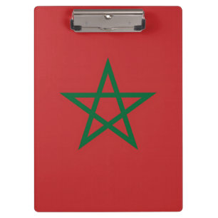 Porte-bloc Porte - bloc patriotique avec drapeau du Maroc