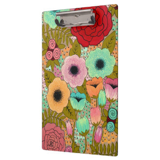 Porte-bloc Porte - bloc peint de cadeau de dames de fleurs