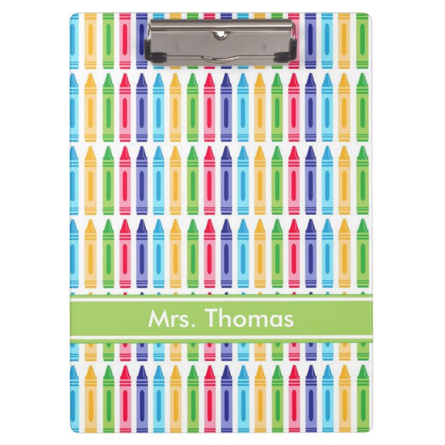 Porte-bloc Porte - bloc personnalisé Crayon multicolore (Devant)