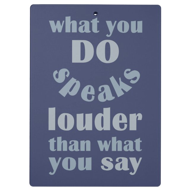 Porte-bloc Porte - bloc personnalisé Do vs Say (Dos)