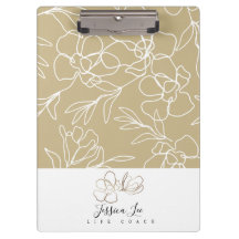 Porte - bloc personnalisé Floral Khaki