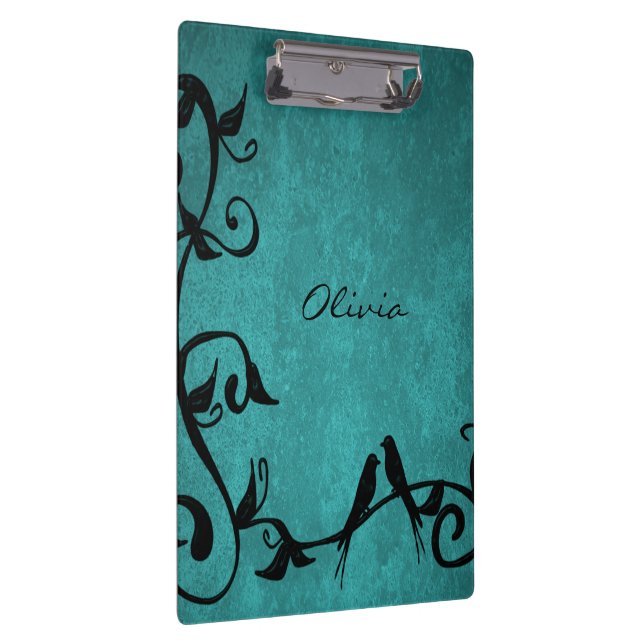 Porte-bloc Porte - bloc personnalisé Lovebirds turquoise (Swatch)