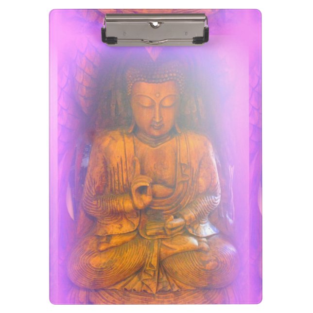 Porte-bloc porte - bloc purple/rose aura buddha (Devant)