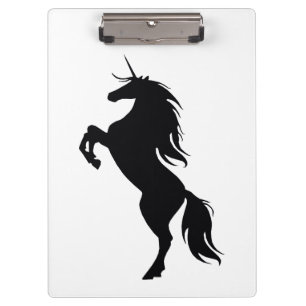 Porte-bloc Porte - bloc Silhouette Unicorne Noire