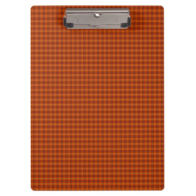 Porte-bloc Porte - bloc Tartan orange (Devant)