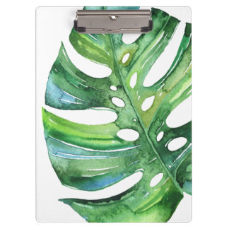 Porte-bloc Porte - bloc tropical de feuille de Monstera -