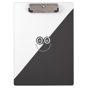 Porte-bloc Porte - bloc visage noir et blanc