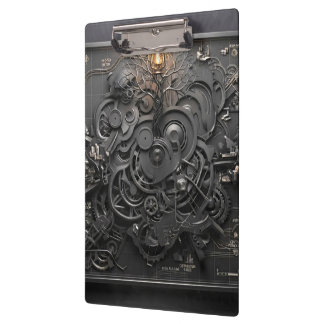 Porte-bloc Porte-cartes mécanique Steampunk