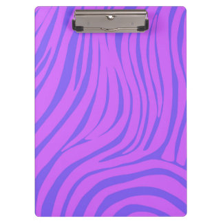 Porte-bloc Porte-documents à motif zèbre en art pop néon