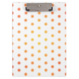 Porte-bloc Porte-documents à points Ombré Sunburst - L