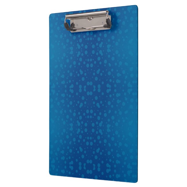 Porte-bloc Porte-documents bleu avec un clip métallique (Gauche)