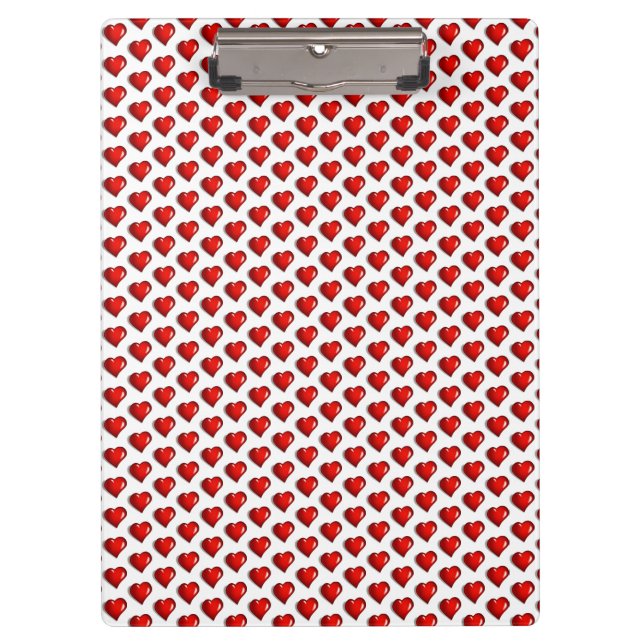 Porte-bloc Porte-documents Cœur Rouge Amour Mignon  (Devant)