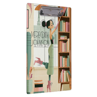 Porte-bloc Porte-documents de bureau rétro graphique de burea