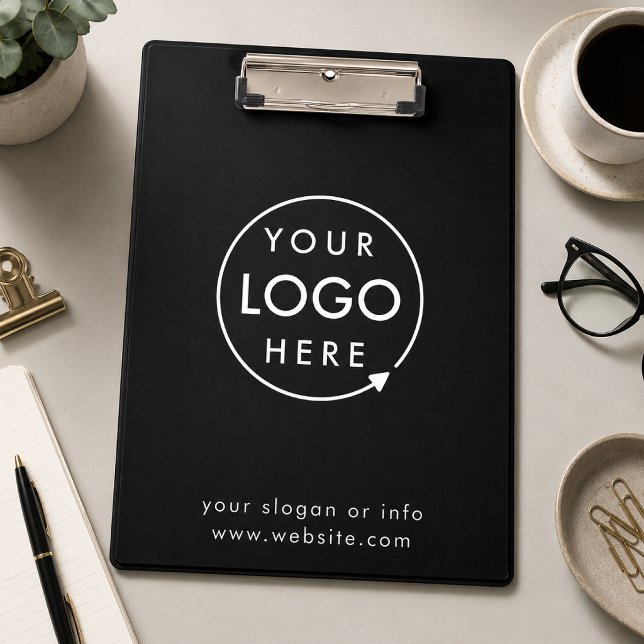 Porte-bloc Porte-documents Logo | Fournitures de Bureau Perso (Custom logo clipboard for business forms, staff checklists, client intake, and office use.)