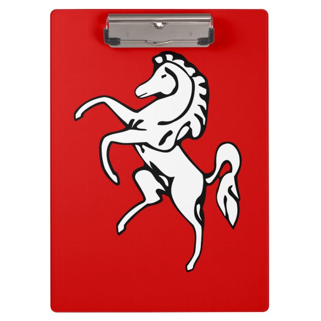 Porte-bloc Porte-documents patriotique avec drapeau du comté  (Devant)