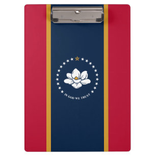 Porte-bloc Porte-documents patriotique avec drapeau du Missis