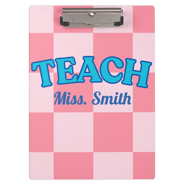 Porte-bloc Porte-documents personnalisables pour enseignants  (Devant)
