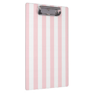 Porte-bloc Porte-documents rayé rose et blanc adorable